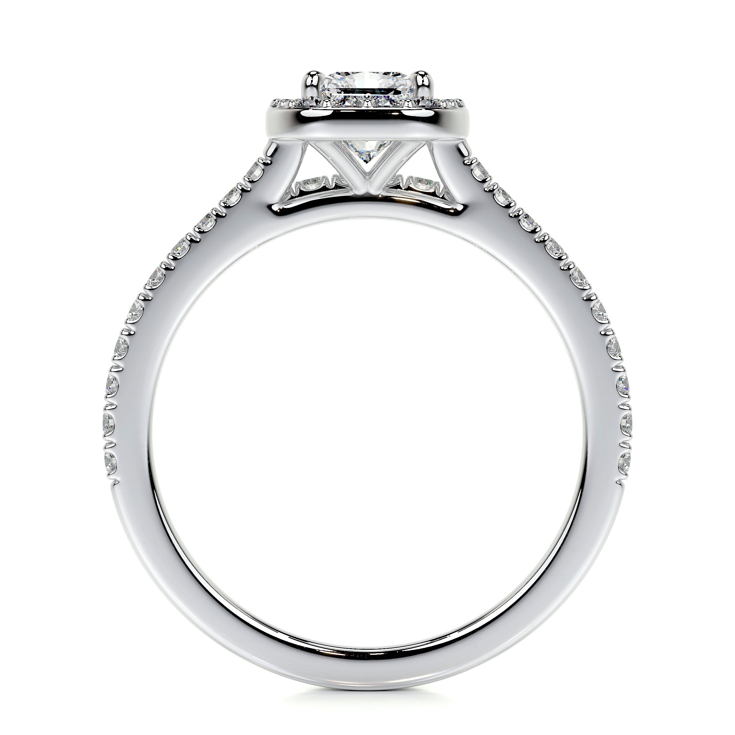 Cora Lab Grown Diamond Bridal Set   (1.5 Carat) -18K White Gold