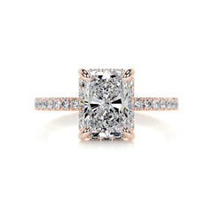 Luna Diamond Engagement Ring -14K Rose Gold
