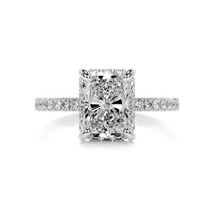 Luna Diamond Engagement Ring -18K White Gold