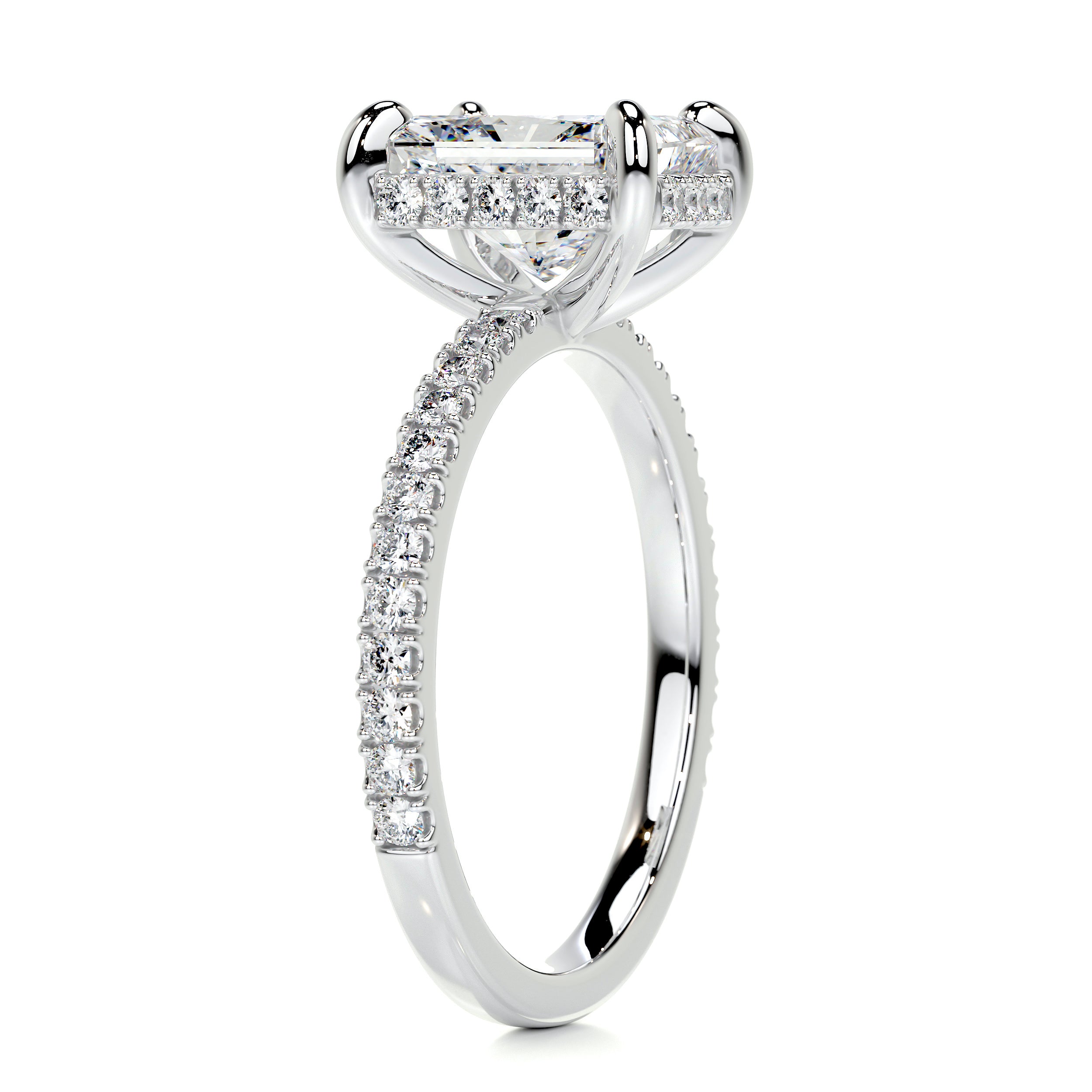 Luna Diamond Engagement Ring   (2 Carat) -Platinum