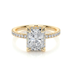 Luna Lab Grown Diamond Ring -18K Yellow Gold