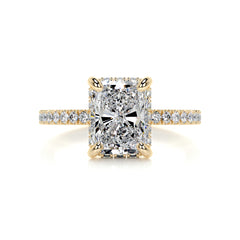 Luna Diamond Engagement Ring -18K Yellow Gold