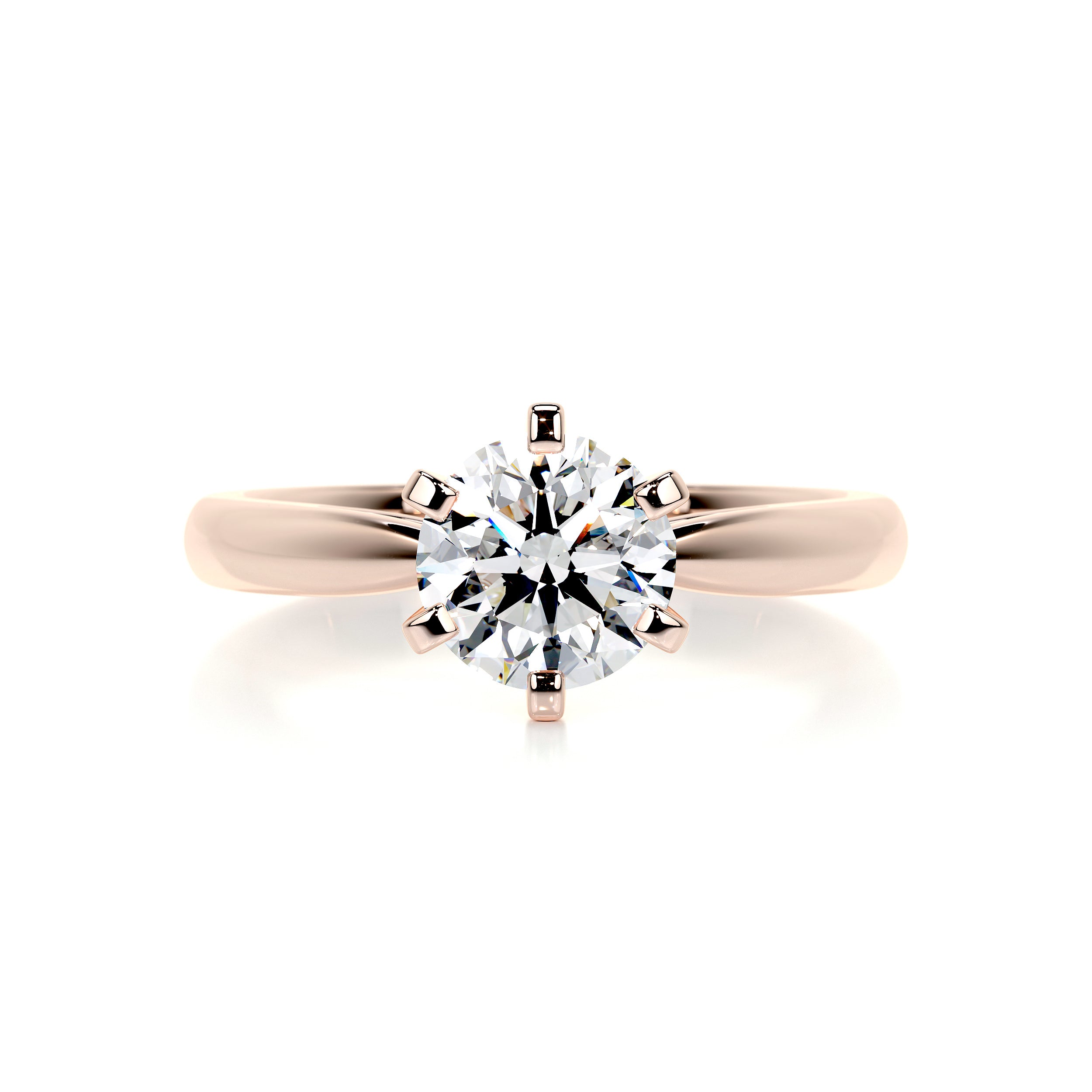 Talia Diamond Engagement Ring   (1 Carat) - 14K Rose Gold