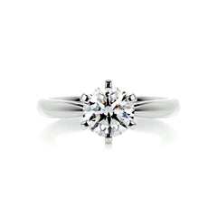 Talia Diamond Engagement Ring - 18K White Gold