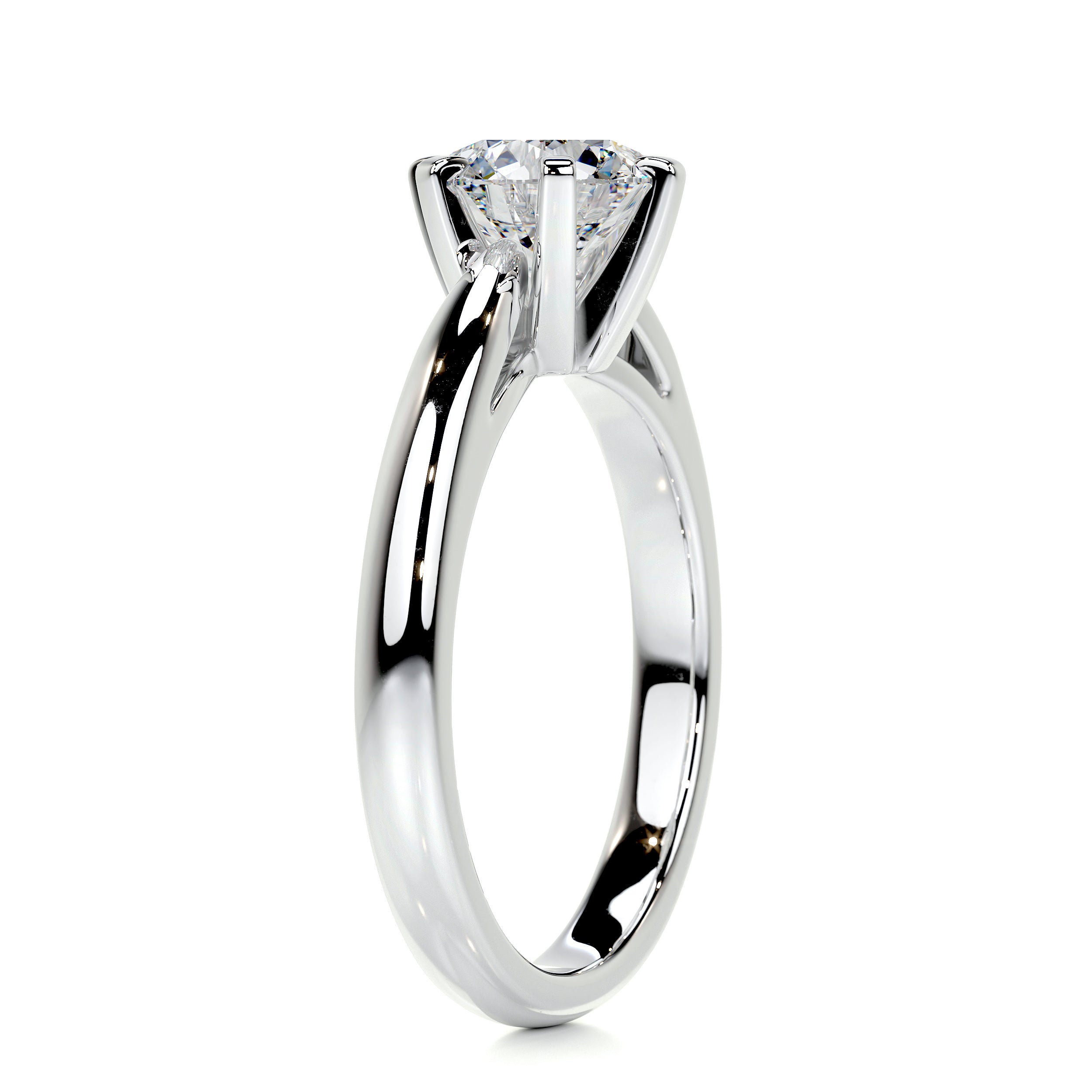 Talia Diamond Engagement Ring   (1 Carat) - 14K White Gold