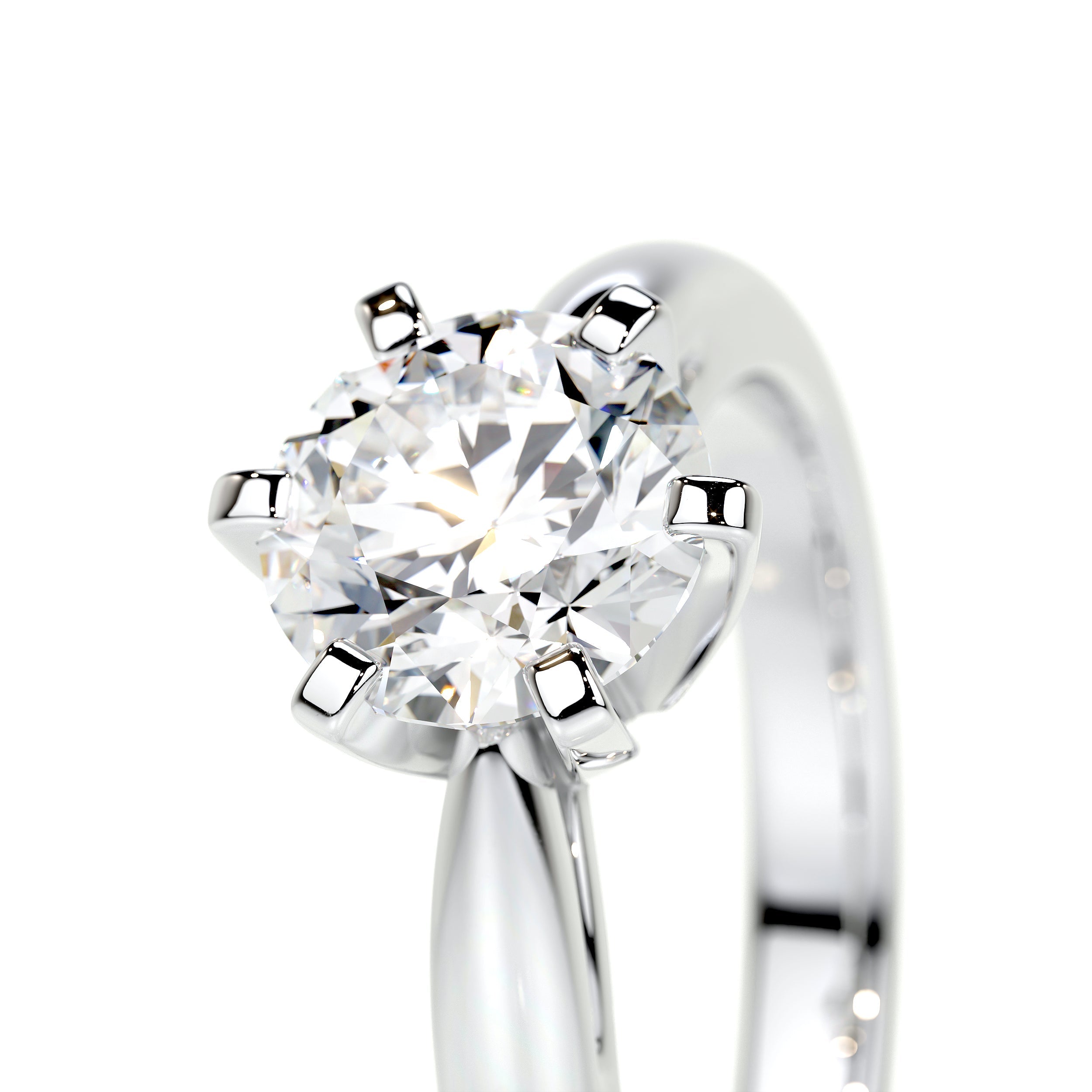 Talia Lab Grown Diamond Ring   (1 Carat) - 18K White Gold