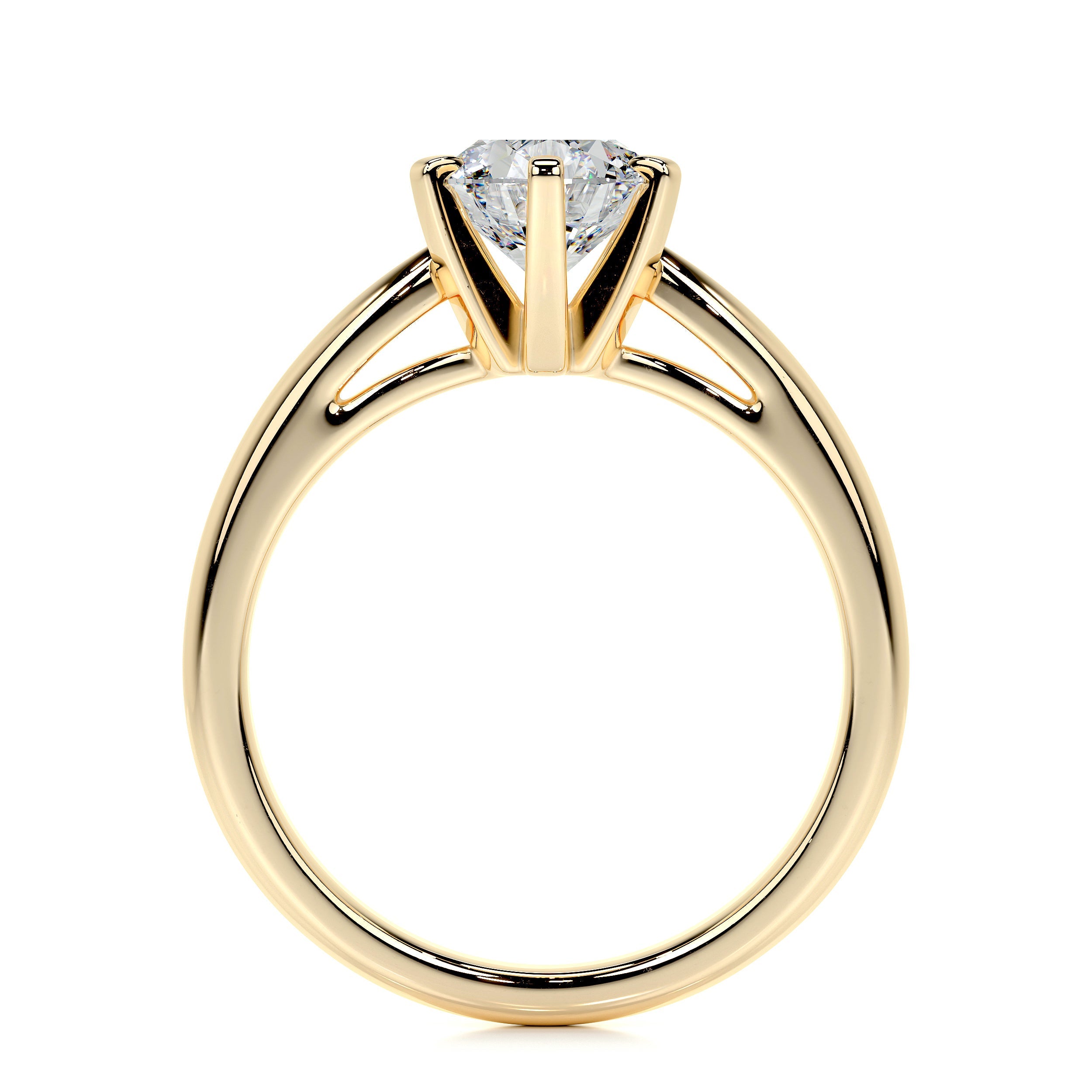 Talia Lab Grown Diamond Ring   (1 Carat) - 18K Yellow Gold