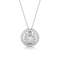 Joan Diamond Pendant (0.5 Carat) - 18K White Gold