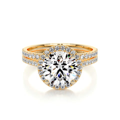 Layla Lab Grown Diamond Bridal Set - 18K Yellow Gold