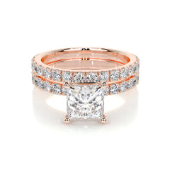 Valentina Lab Grown Diamond Bridal Set -14K Rose Gold