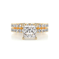 Valentina Diamond Bridal Set -18K Yellow Gold