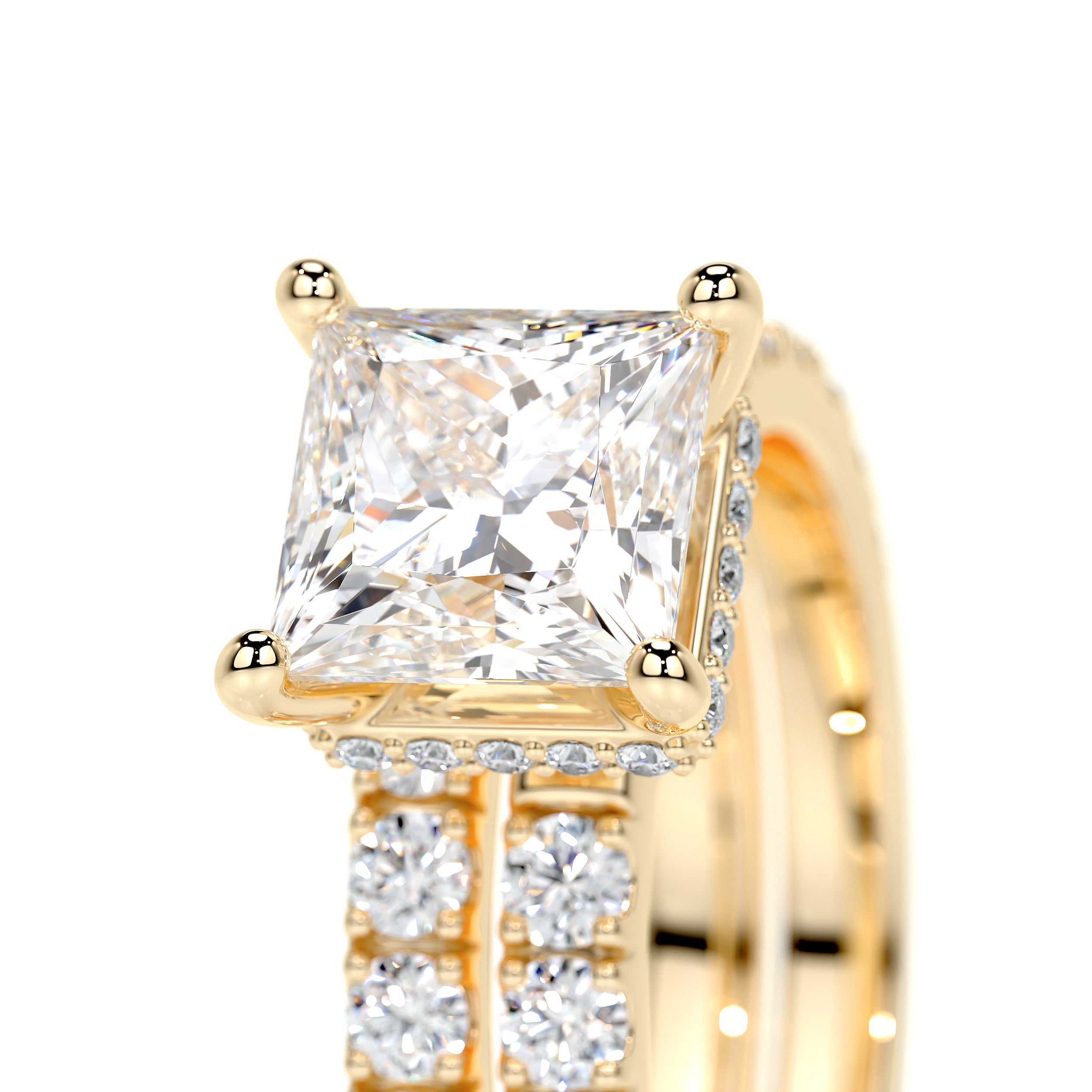 Valentina Lab Grown Diamond Bridal Set -18K Yellow Gold