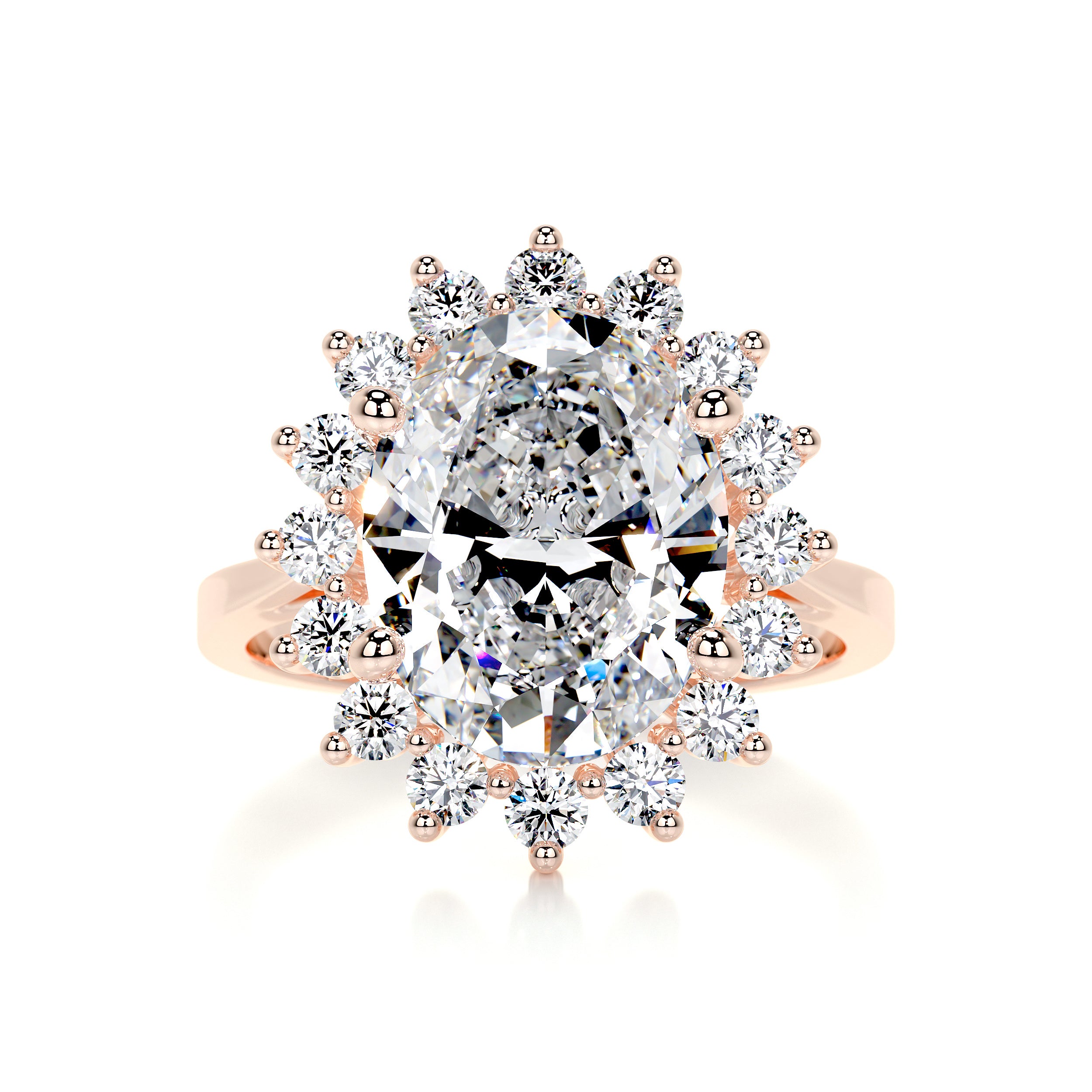 Lyn Diamond Engagement Ring - 14K Rose Gold
