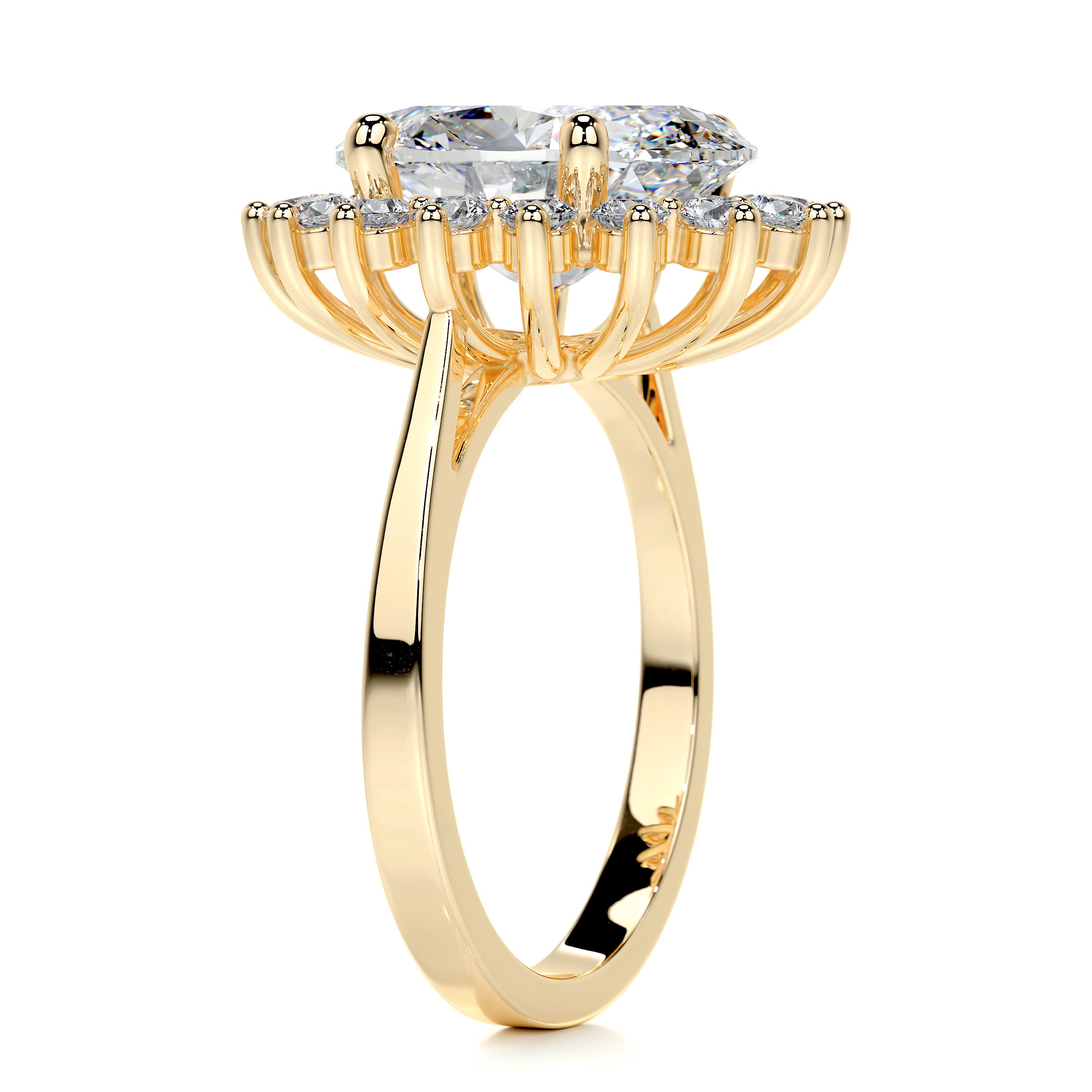 Lyn Diamond Engagement Ring - 18K Yellow Gold