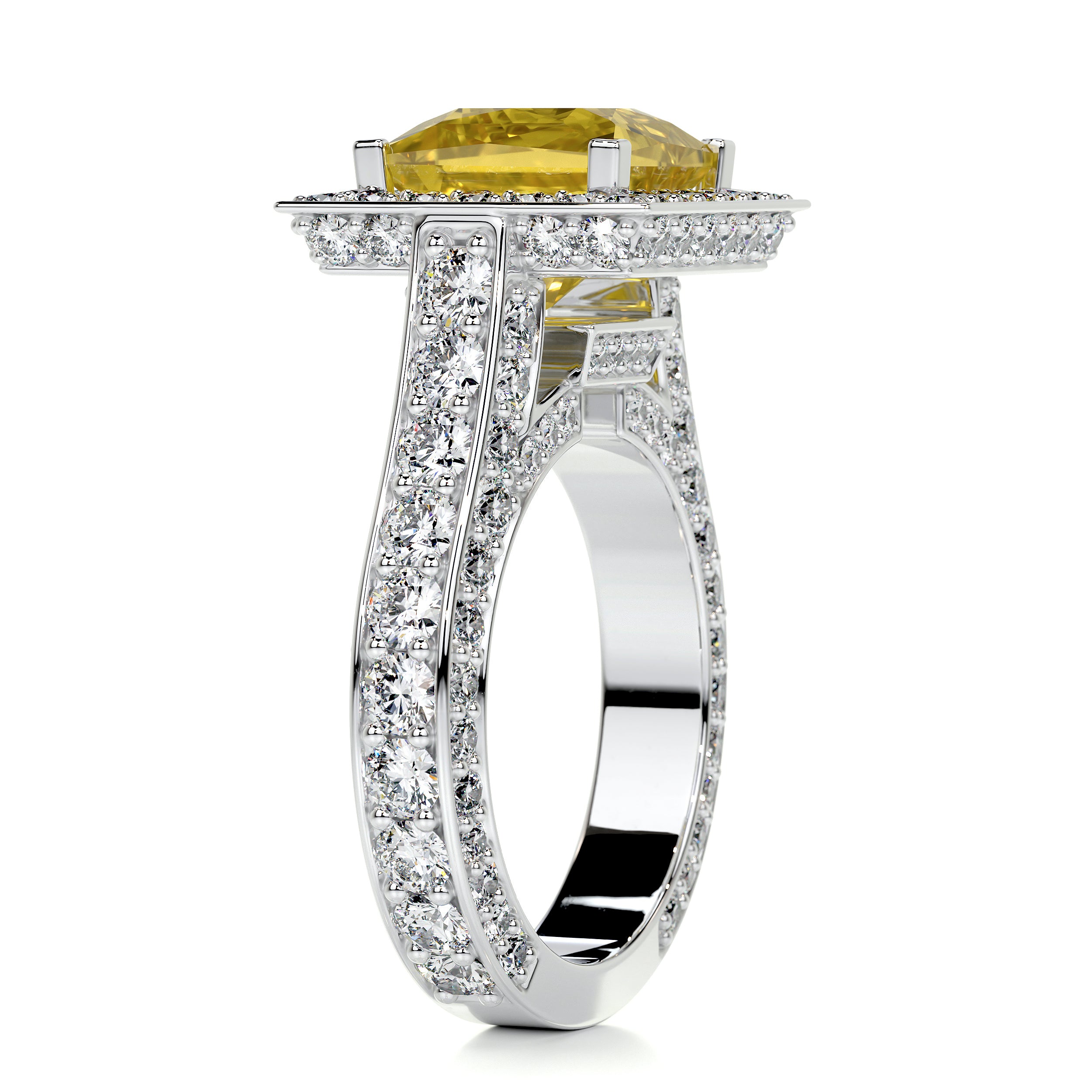 Freya Diamond Engagement Ring   (4.5 Carat) -Platinum