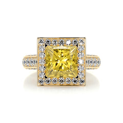 Freya Fantasy Diamond Engagement Ring -18K Yellow Gold