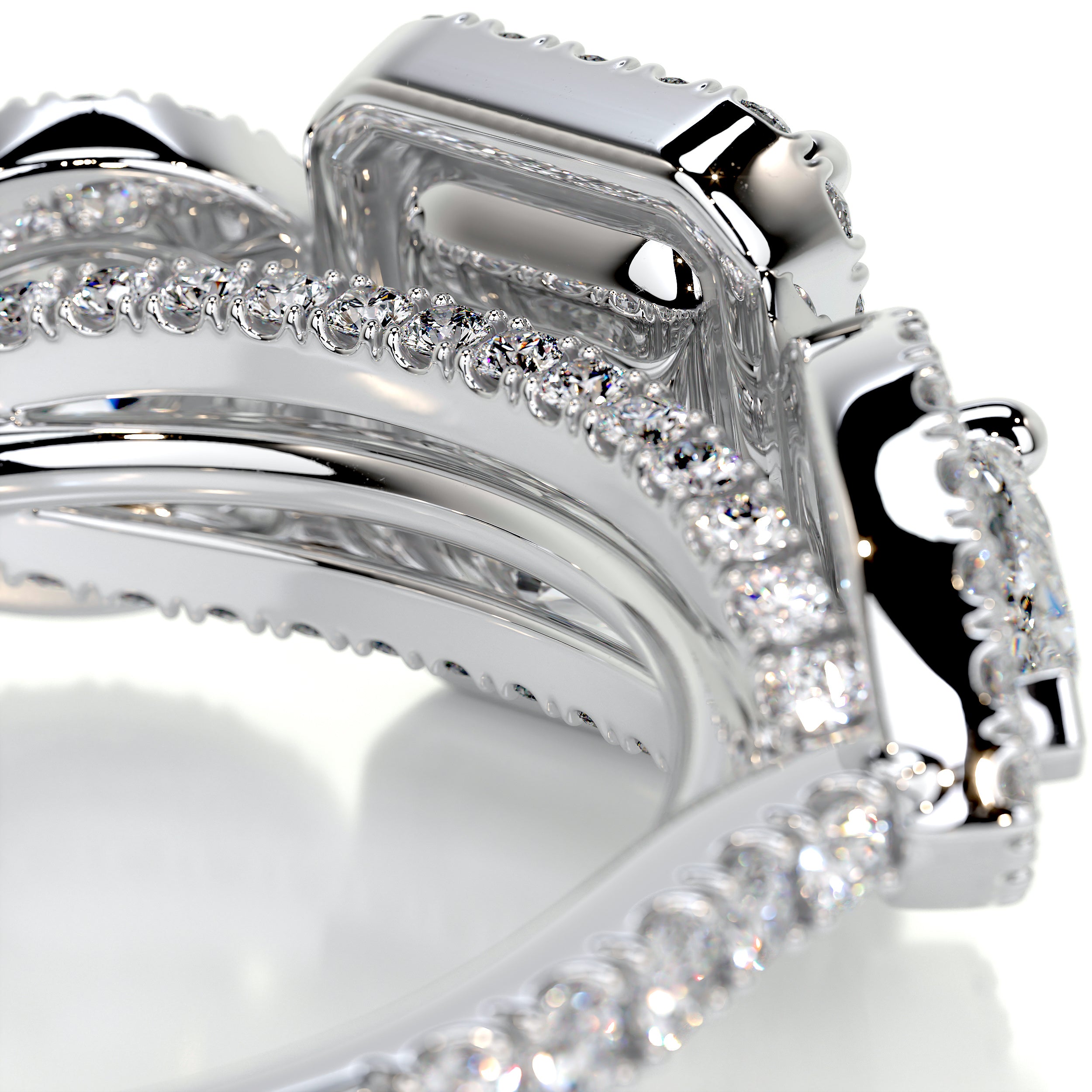 Violet Diamond Engagement Ring   (2.15 Carat) - Platinum