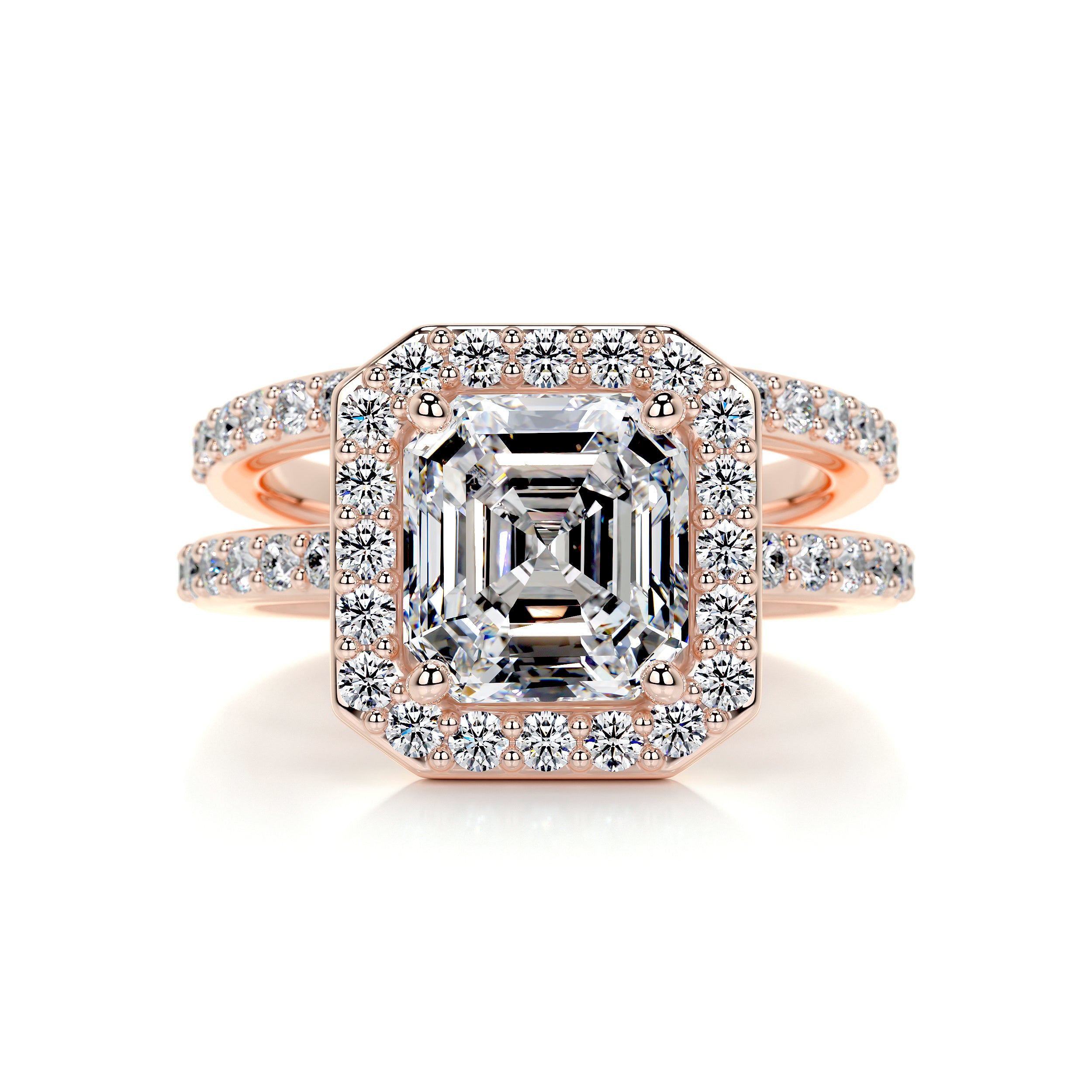 Brooklyn Diamond Bridal Set -14K Rose Gold