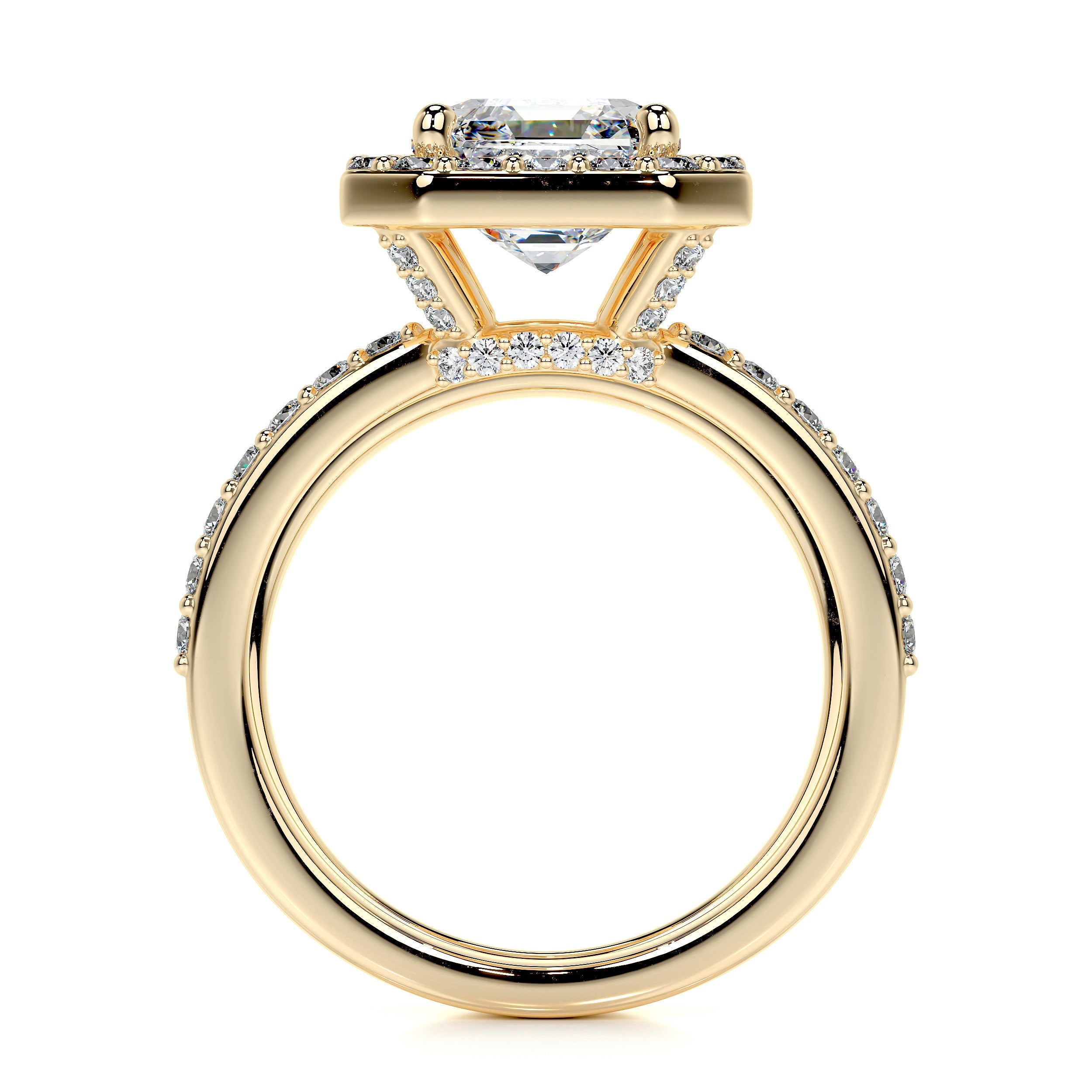 Brooklyn Lab Grown Diamond Bridal Set   (2.5 Carat) -18K Yellow Gold