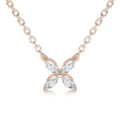 Michelle Lab Grown Diamond Pendant (0.20 Carat) -14K Rose Gold