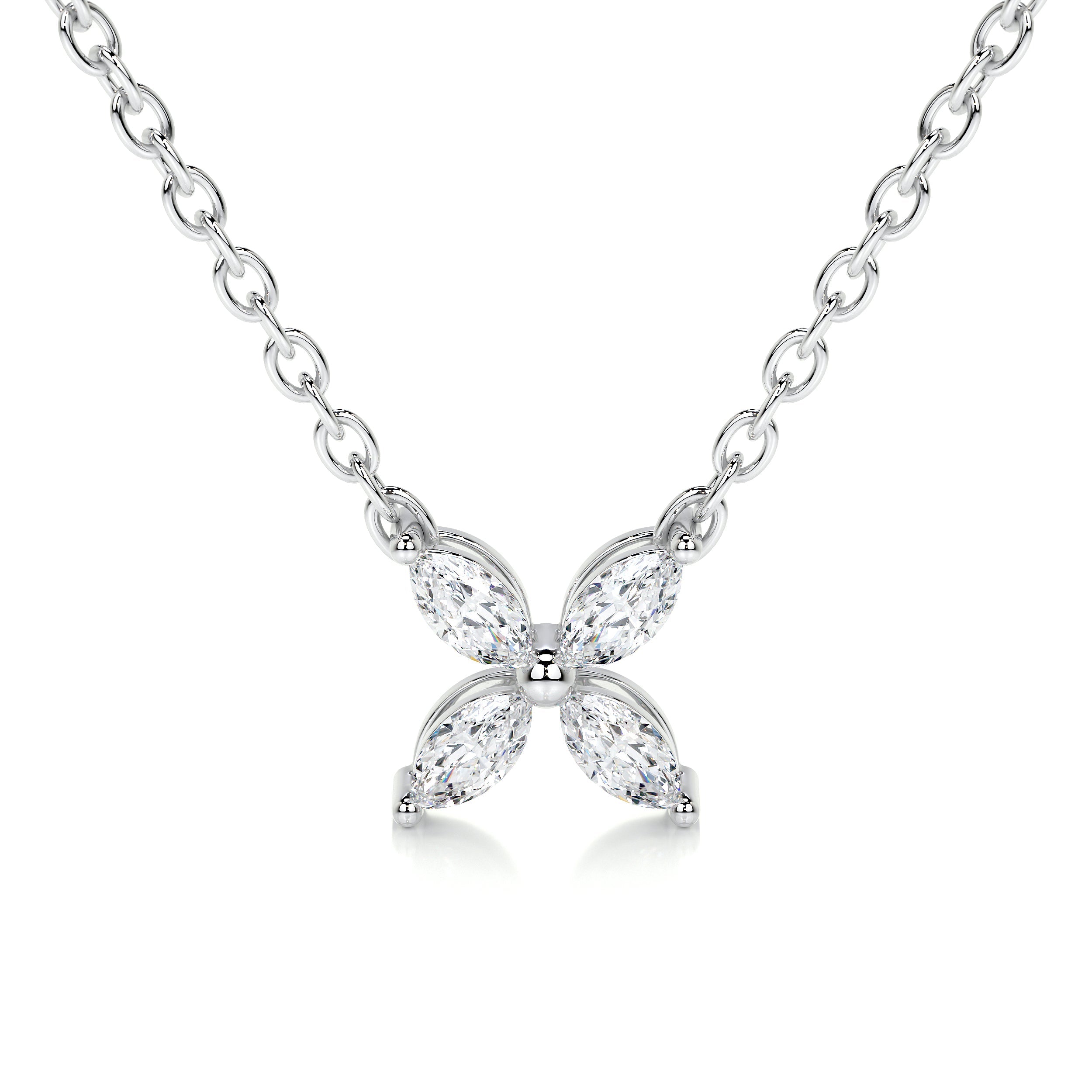 Michelle Lab Grown Diamond Pendant   (0.20 Carat) -18K White Gold