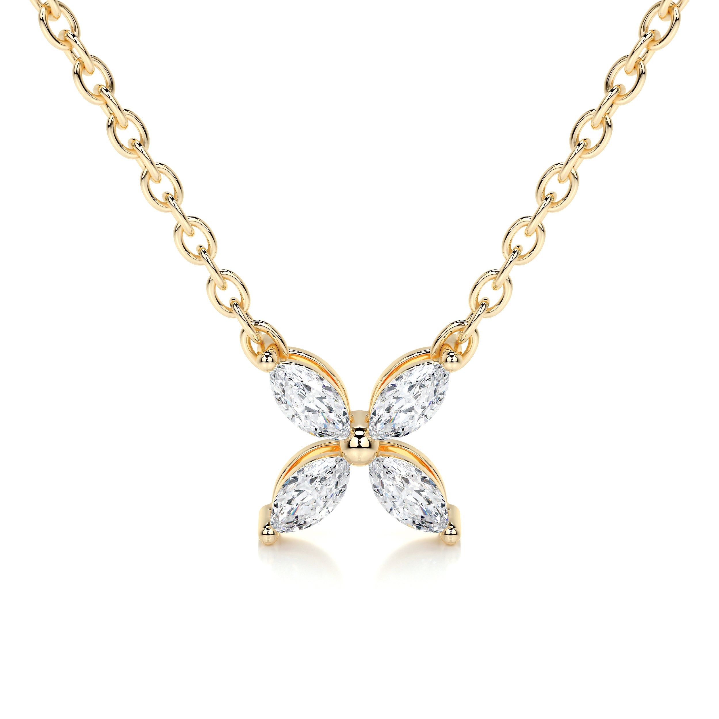 Michelle Lab Grown Diamond Pendant   (0.20 Carat) -18K Yellow Gold