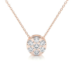 Josie Lab Grown Diamond Pendant (0.50 Carat) -14K Rose Gold