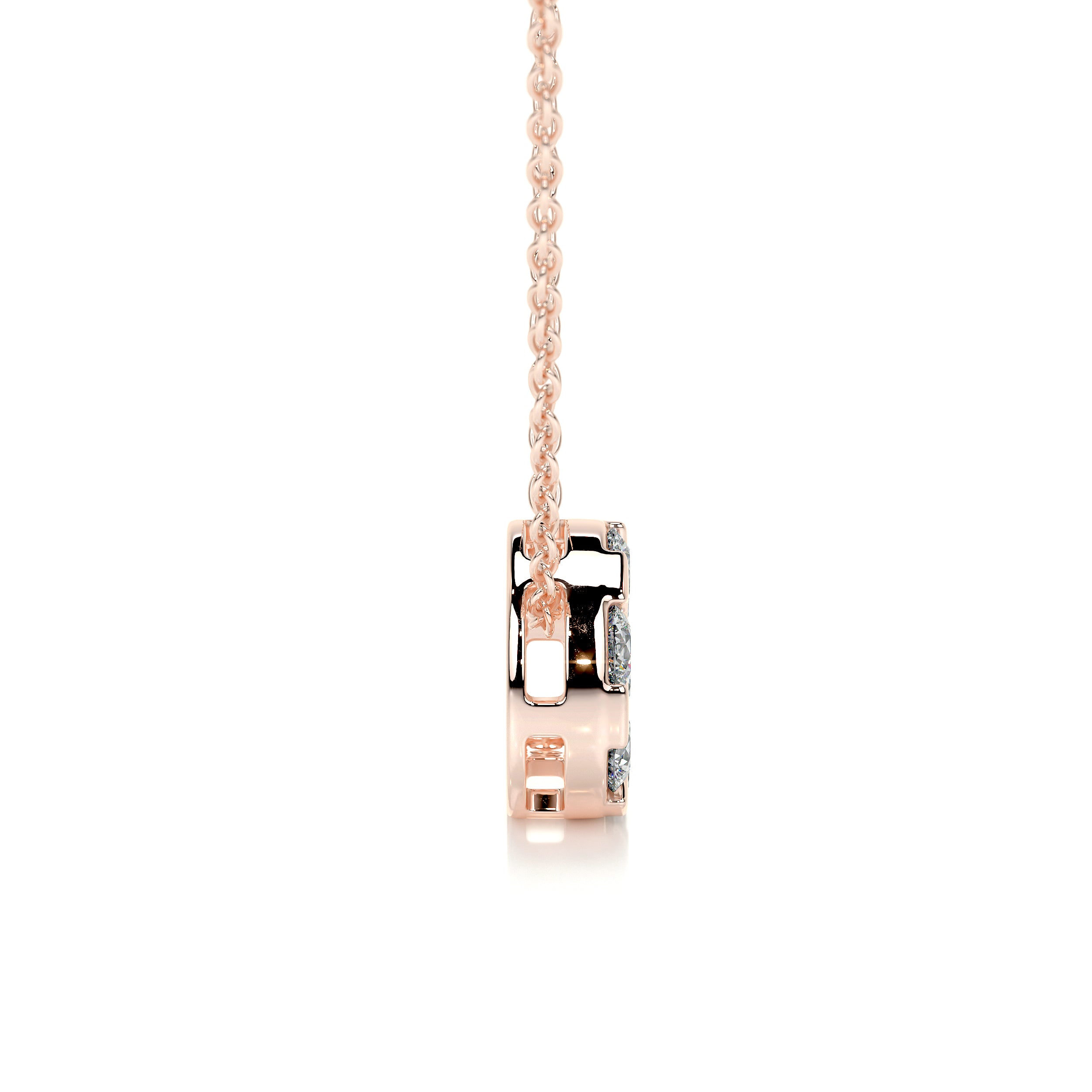Josie Diamond Pendant   (0.50 Carat) -14K Rose Gold