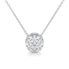Josie Lab Grown Diamond Pendant (0.50 Carat) -14K White Gold
