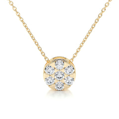 Josie Lab Grown Diamond Pendant (0.50 Carat) -18K Yellow Gold