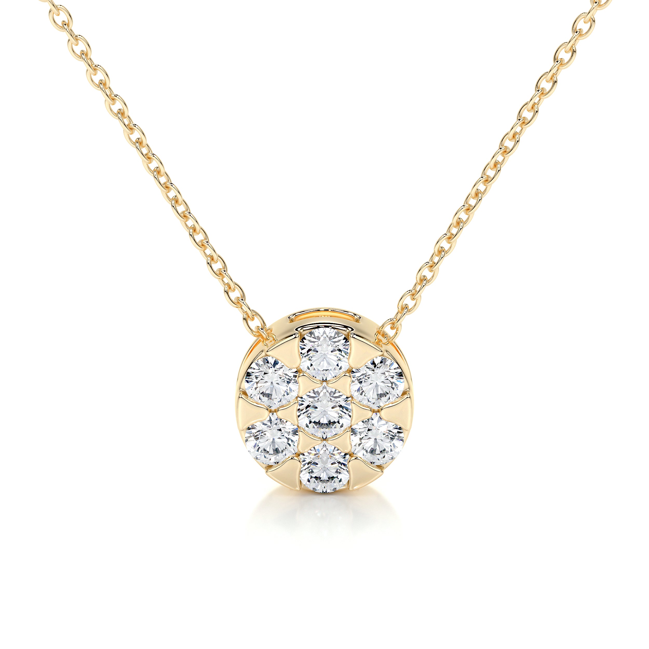 Josie Diamond Pendant   (0.50 Carat) -18K Yellow Gold