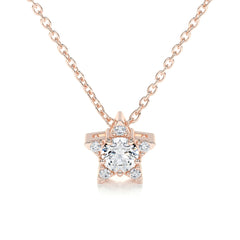 Robbie Lab Grown Diamond Pendant (0.30 Carat) -14K Rose Gold
