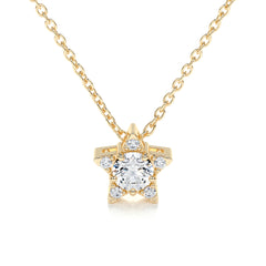 Robbie Diamond Pendant (0.30 Carat) -18K Yellow Gold