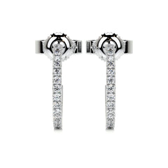Nicole Lab Grown Diamond Earrings (0.50 Carat) -18K White Gold