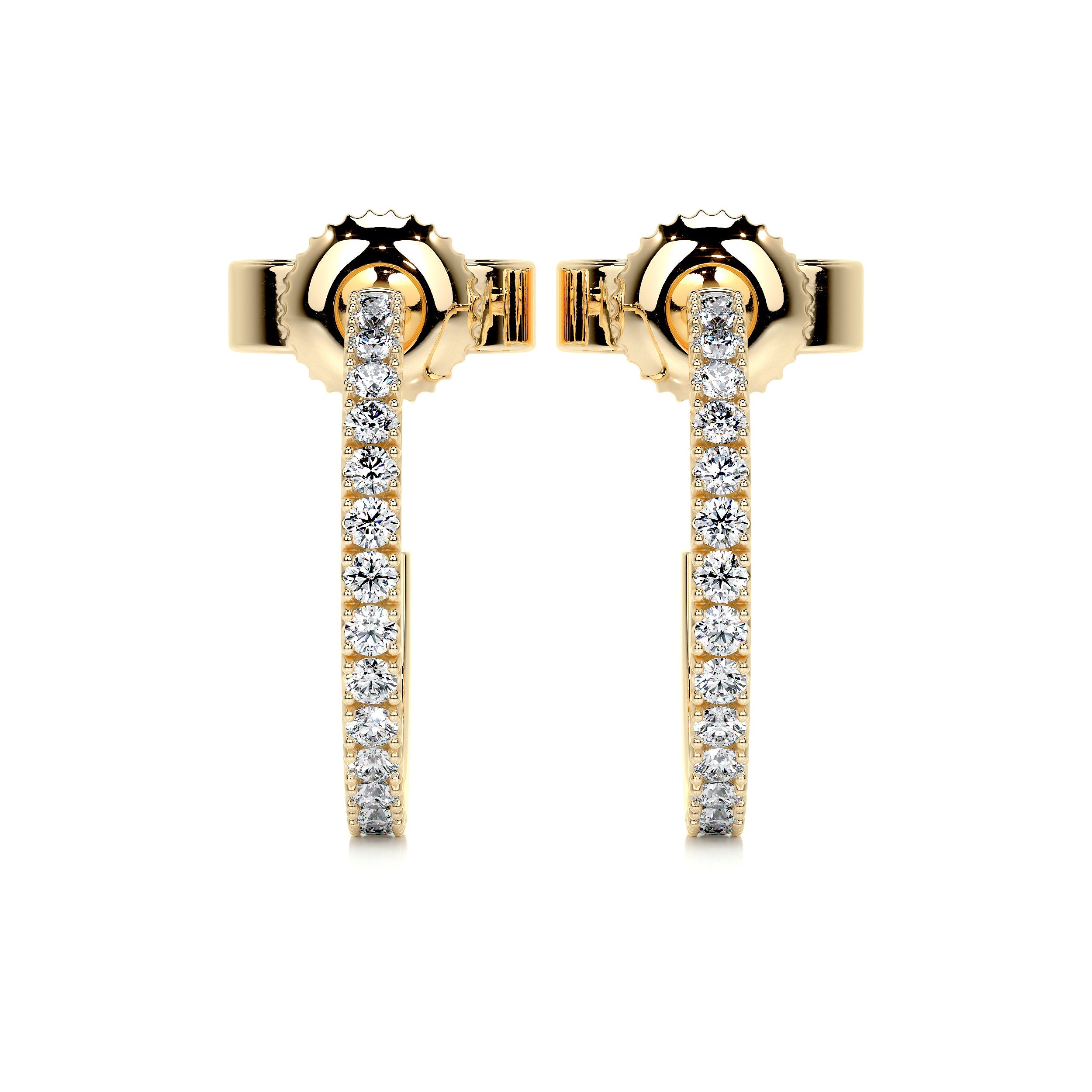 Nicole Lab Grown Diamond Earrings   (0.50 Carat) -18K Yellow Gold