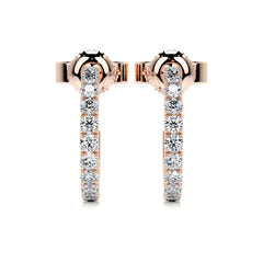 Nicole Lab Grown Diamond Earrings (3 Carat) -14K Rose Gold