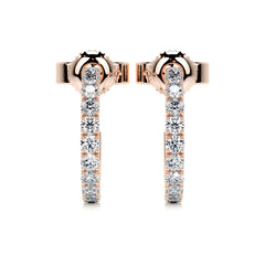 Nicole Diamond Earrings (3 Carat) -14K Rose Gold