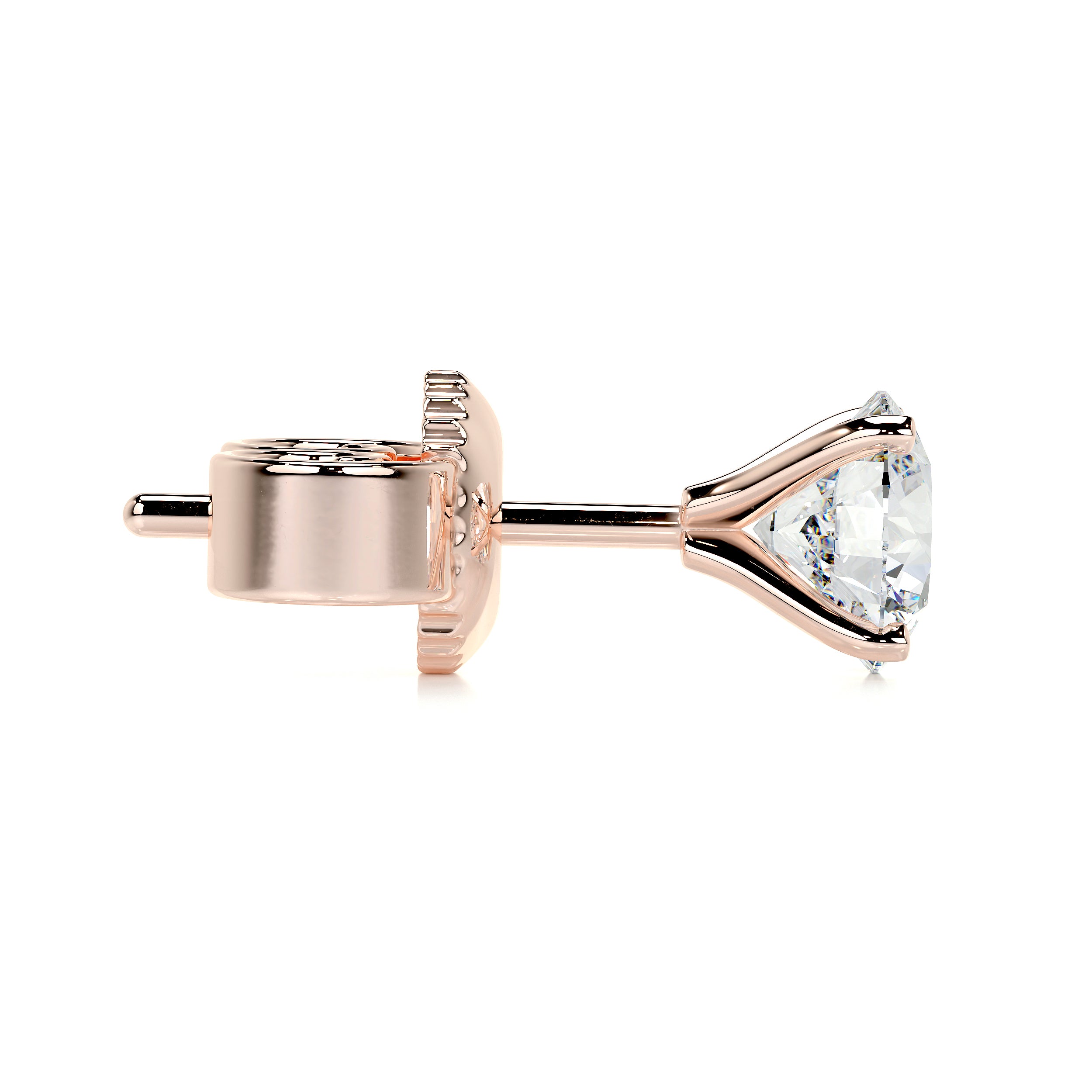Allen Lab Grown Diamond Earrings   (3 Carat) -14K Rose Gold