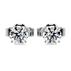 Allen Diamond Earrings -18K White Gold