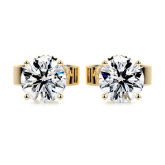 Allen Lab Grown Diamond Earrings -18K Yellow Gold