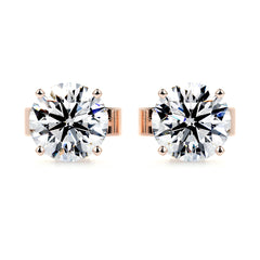 Allen Lab Grown Diamond Earrings -14K Rose Gold