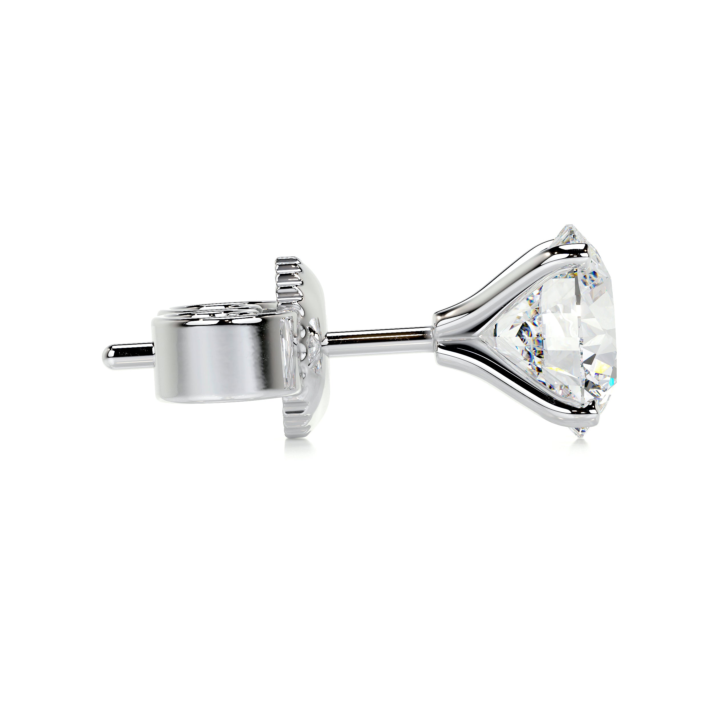 Allen Lab Grown Diamond Earrings   (6 Carat) -18K White Gold
