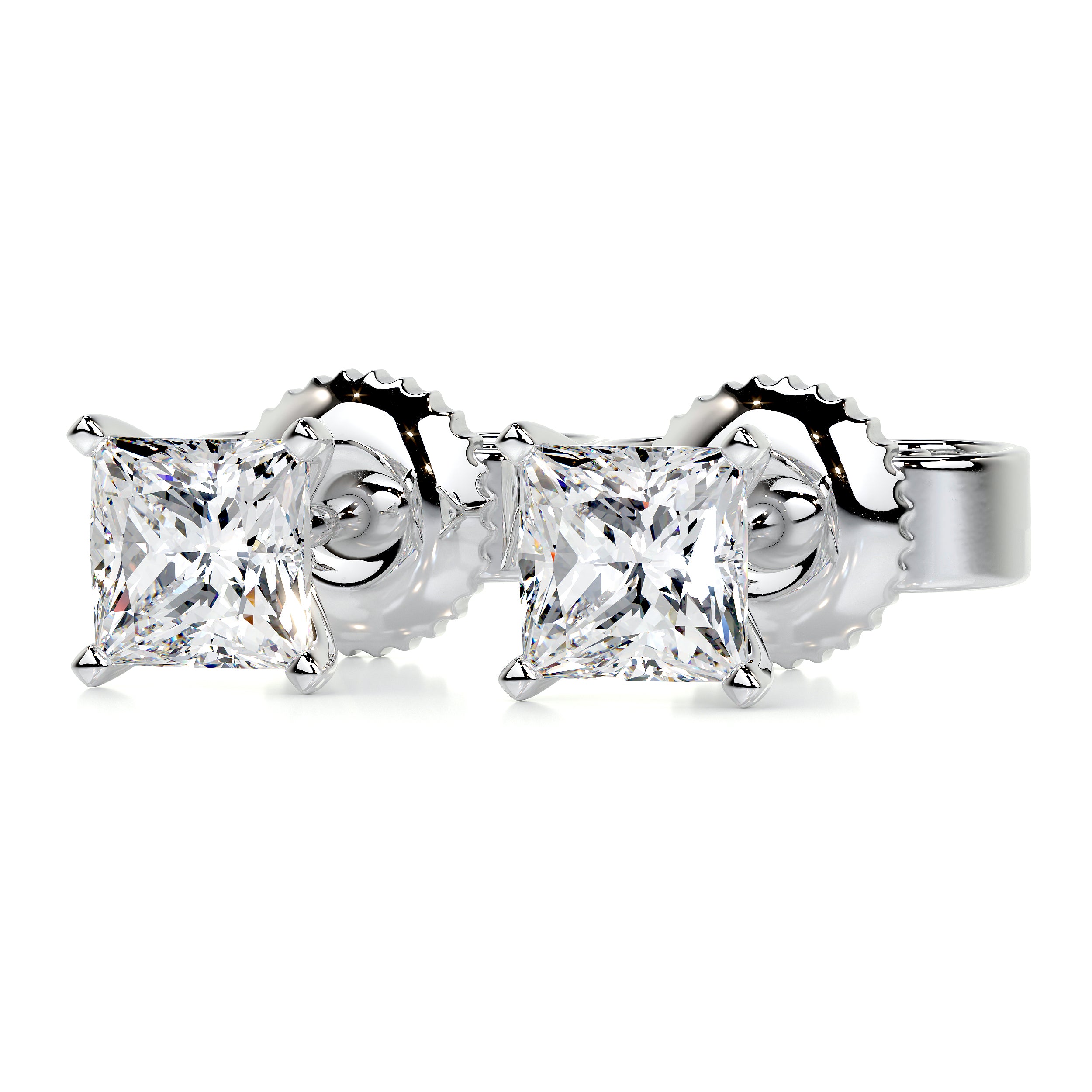 Jamie Lab Grown Diamond Earrings -18K White Gold