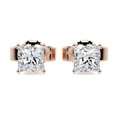 Jamie Lab Grown Diamond Earrings -14K Rose Gold