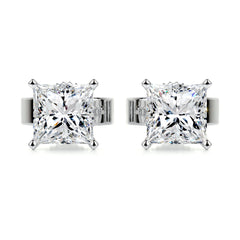 Jamie Lab Grown Diamond Earrings -18K White Gold