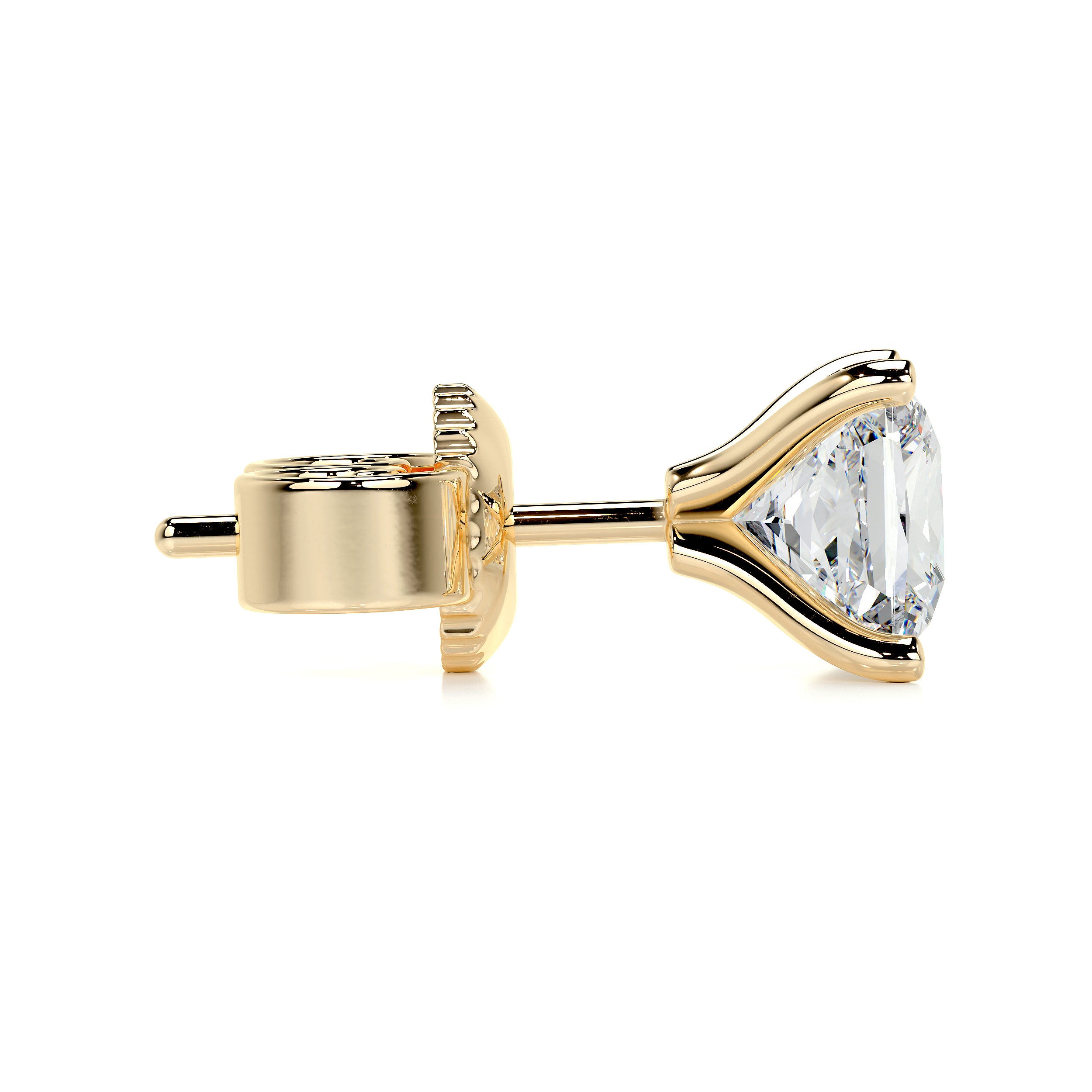 Jamie Diamond Earrings   (5 Carat) -18K Yellow Gold