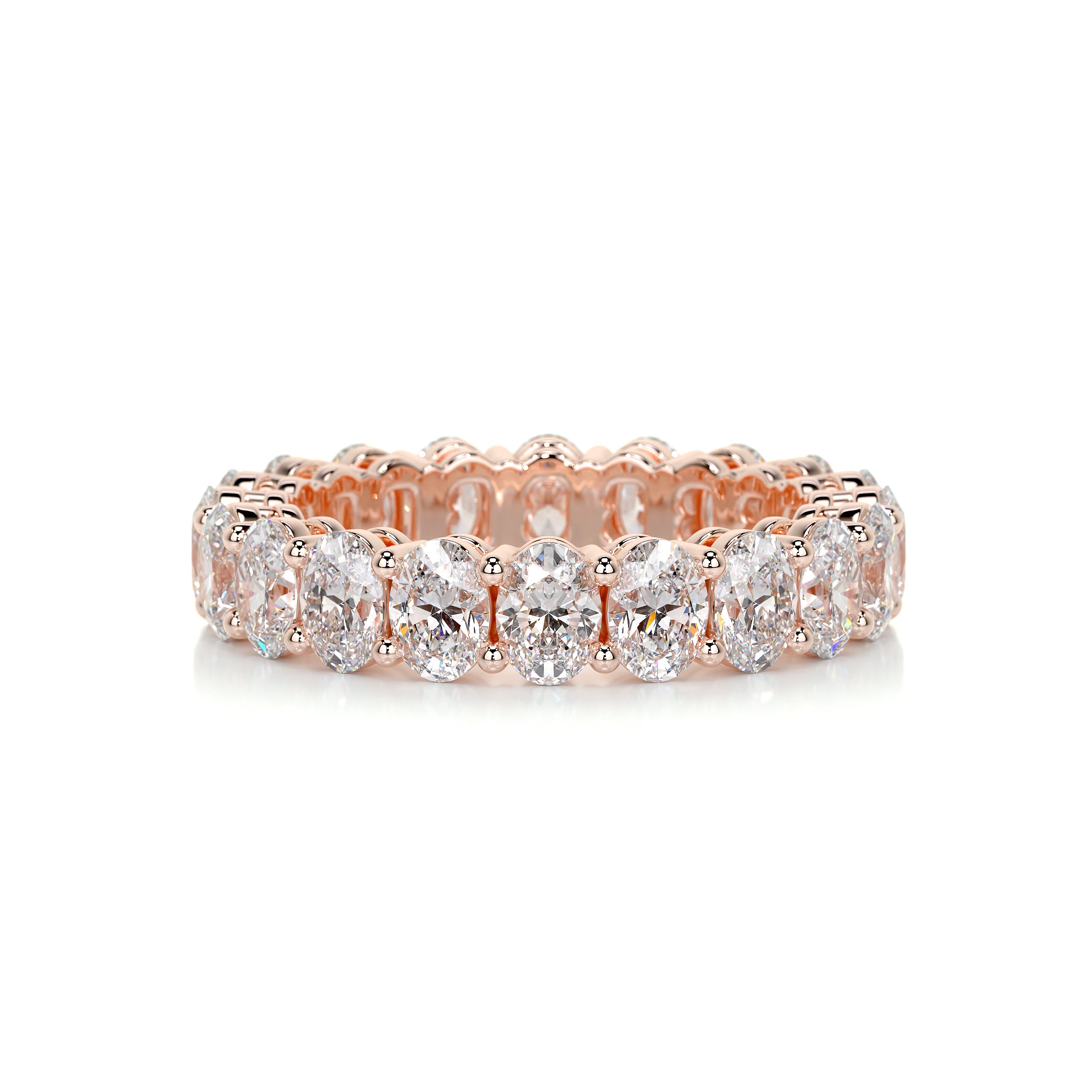 Julia Diamond Wedding Ring   (3.5 Carat) -14K Rose Gold