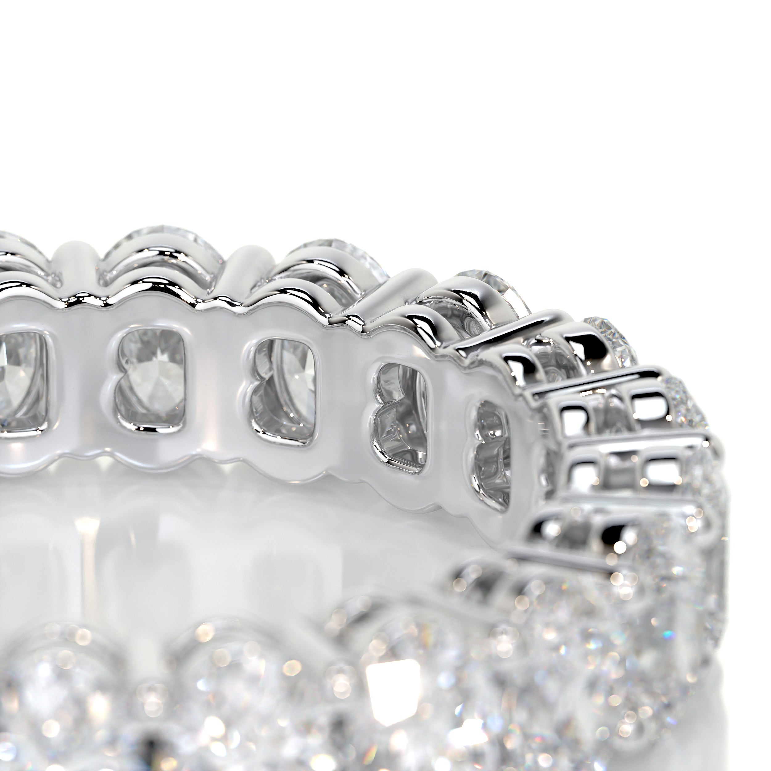 Julia Diamond Wedding Ring   (3.5 Carat) -18K White Gold