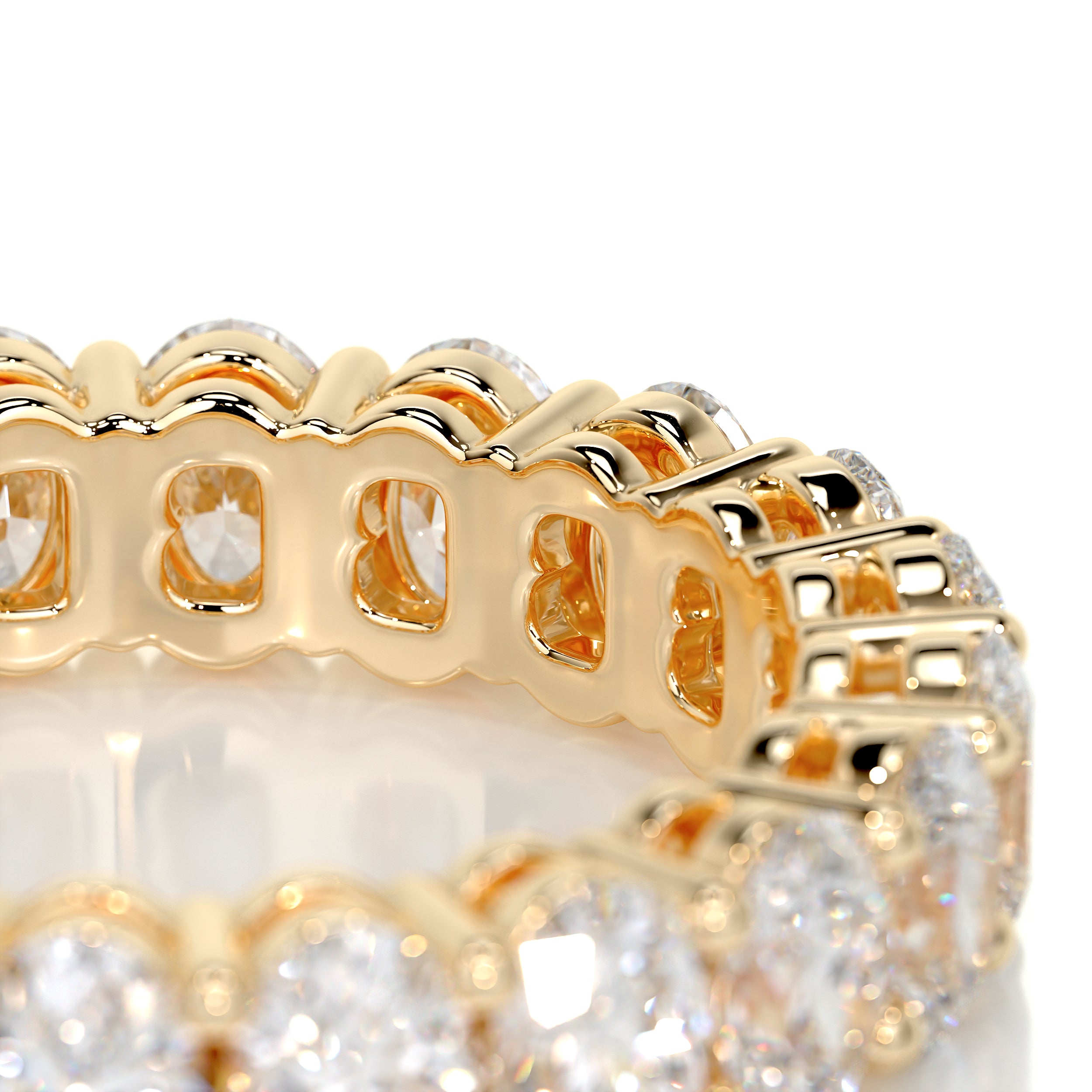 Julia Diamond Wedding Ring   (3.5 Carat) -18K Yellow Gold