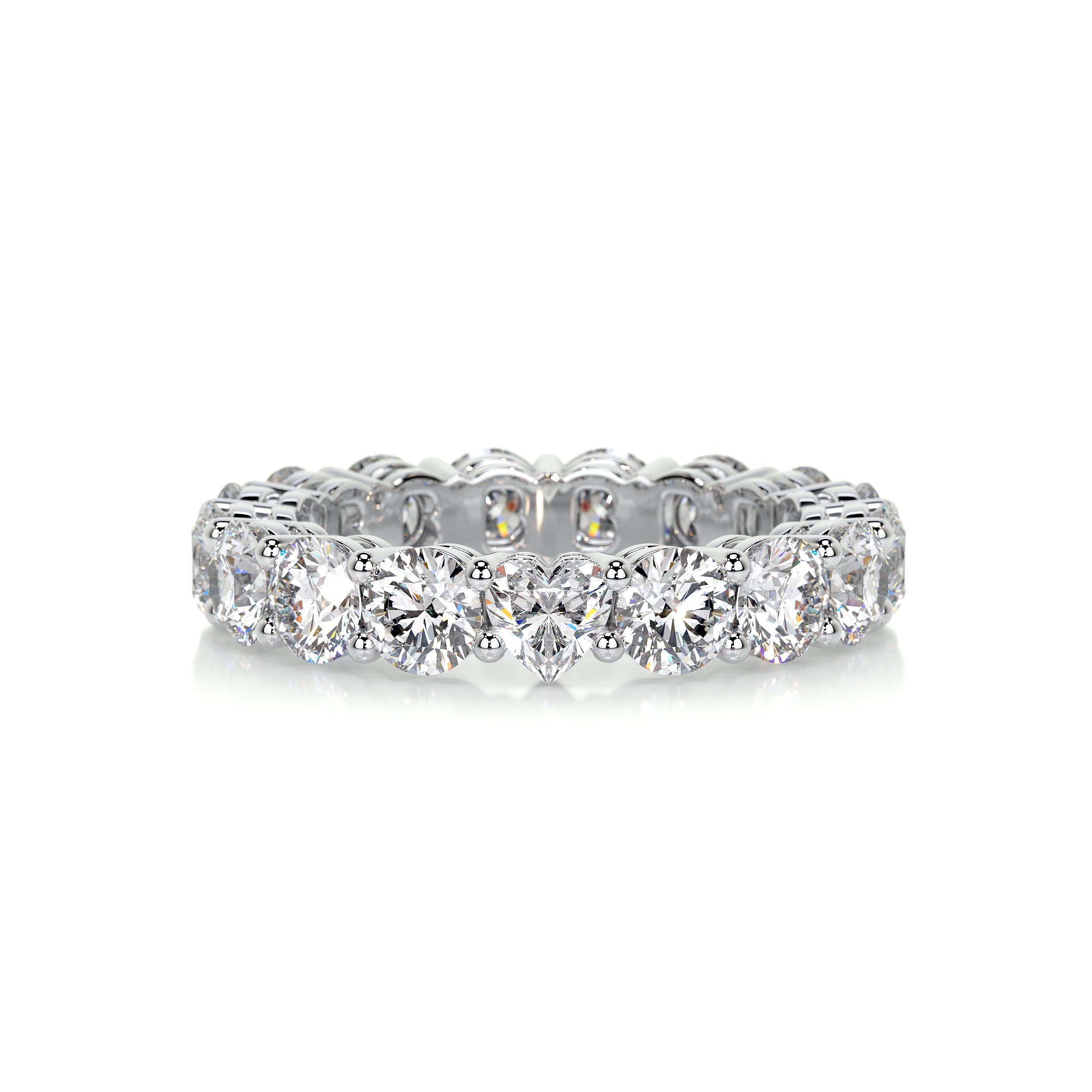 Anne Diamond Wedding Ring -18K White Gold